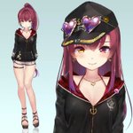 ホロライブ3期生、宝鐘マリン船長(@houshoumarine)の新衣装のLive2Dのモデリングを…