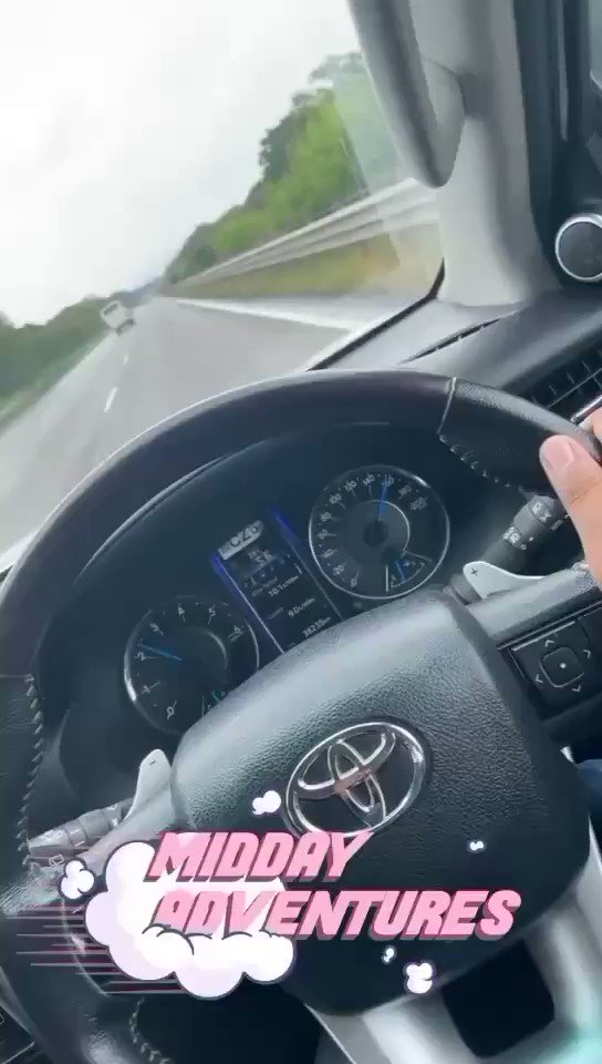 instagram / Snapchat or whatsapp car driving status video