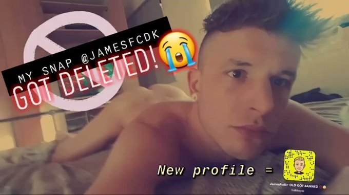 Hi guys!!??? Sorry if u missed me @jamesfcdk on Snapchat the past few days.. MY ACCOUNT GOT DELETED for