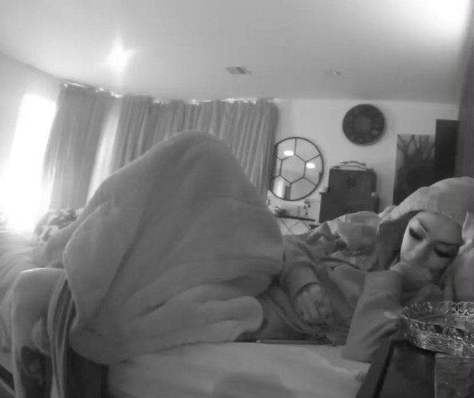 normally have a camera on me while sleeping that will save to phone when movement it detected, normally