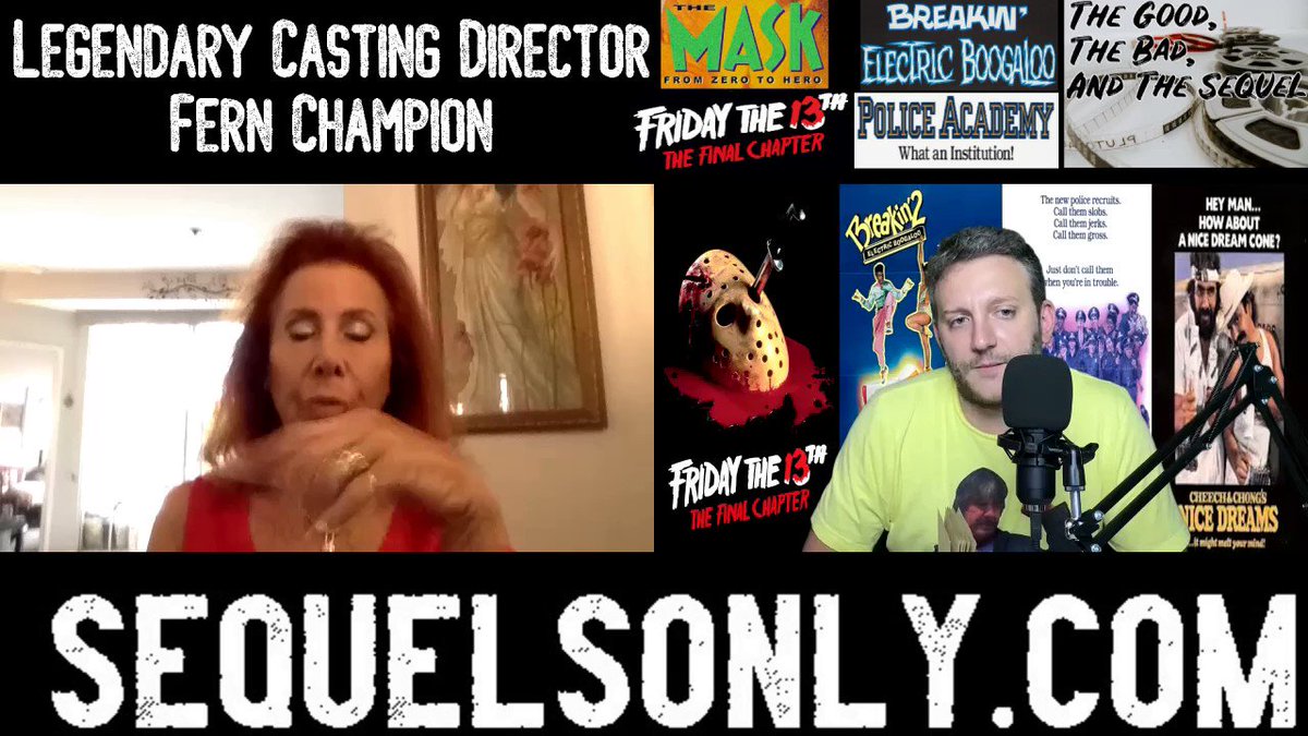 Fern Champion is a legendary #CastingDirector, who had a hand in discovering the like of Cameron Diaz, the cast of Police Academy, and more.  We talked casting for #Fridaythe13th, working for #Cannon films, and more. GREAT CHAT!

Listen at https://t.co/jNMZmbSvdJ
#behindthescenes https://t.co/5pJSkdVcIB