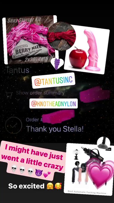 So excited getting my 1st fuck machine 😱🥰with some amazing Tantus Sex toys too💕 @tantus @Hismith_sextoys