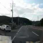 不法投棄すると天罰が降ります。車が真っ逆さま