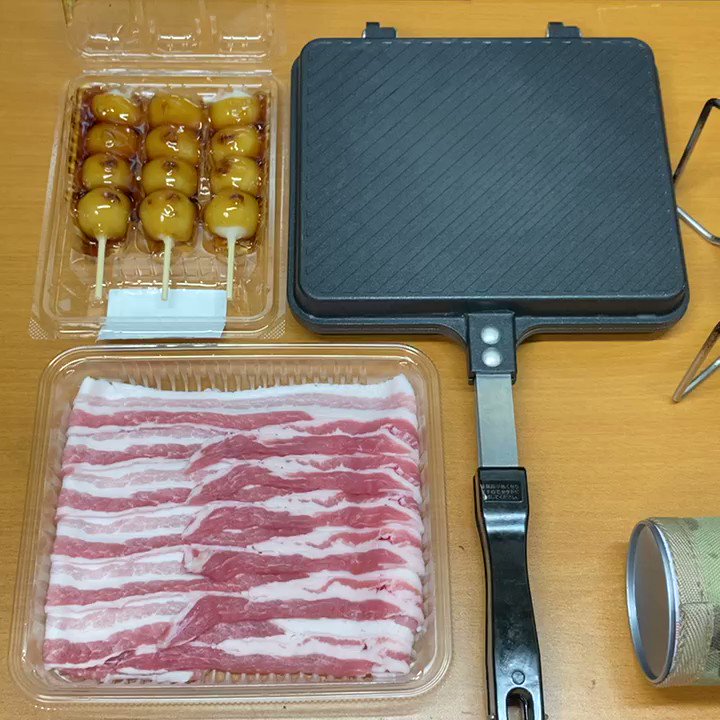 みたらし団子を豚バラで包む！これいいかも！！