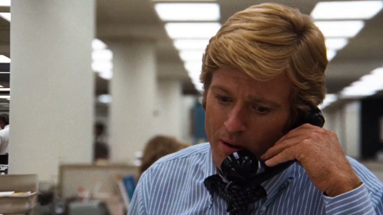 Happy 86th birthday Robert Redford ~ All The President\s Men (1976) 
