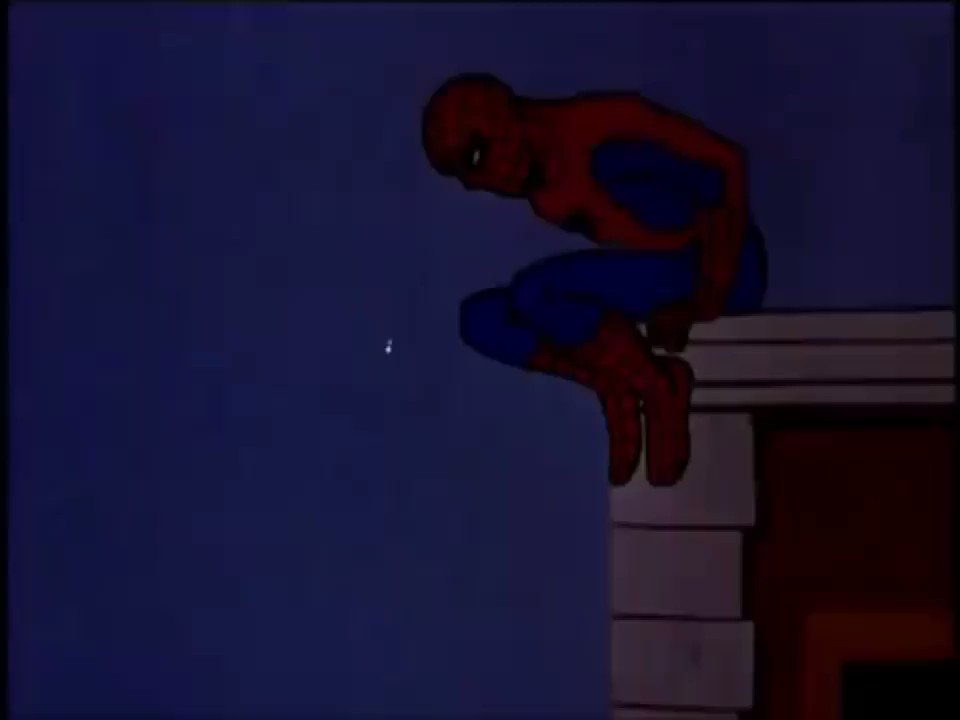 RT @ThatRetro: Spider-Man promo from the 60s. 

What, was it going to take a week to get his foot out of there? https://t.co/jRQB1tmvyW