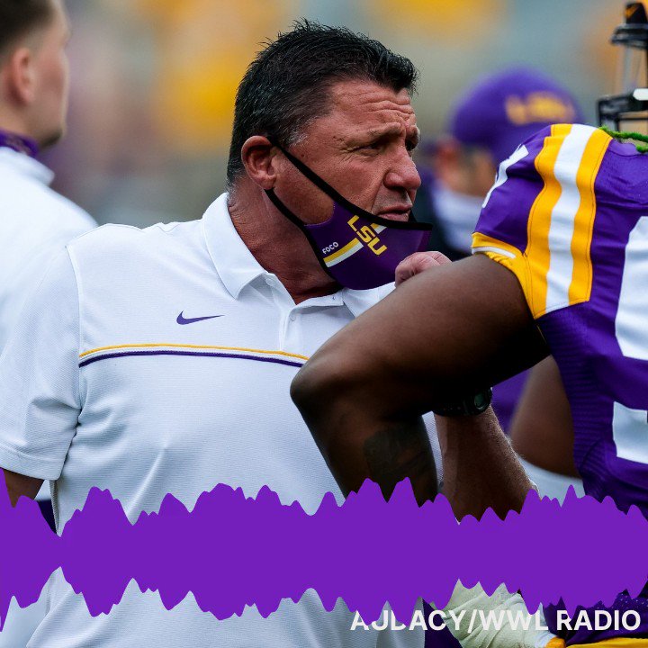 Ed Orgeron wishing Bobby Hebert a happy 61st birthday today is an entire mood 
