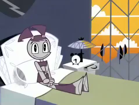 My life as a teenage robot jenny sitting in silence patiently on her bed https://t.co/yikPqgyRFw