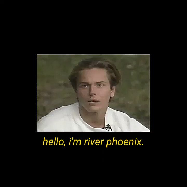 Happy birthday to river phoenix, the sweetest boy ever 