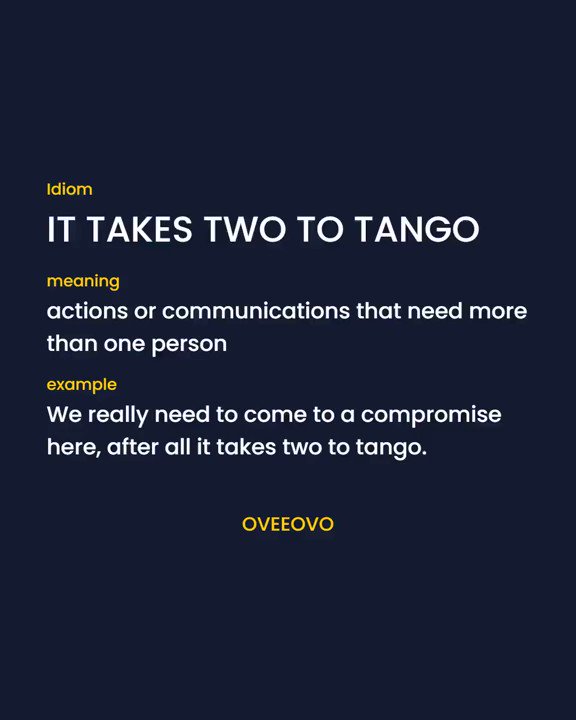 It Takes Two to Tango