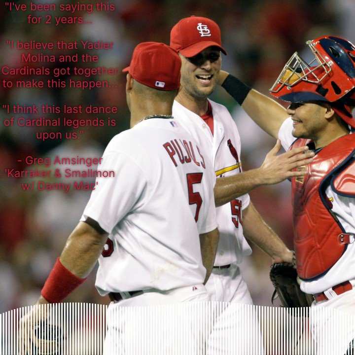 Michelle Smallmon on X: If Waino/Yadi/Albert came back for the Cardinals  version of the Last Dance, which guy is Jordan? / X