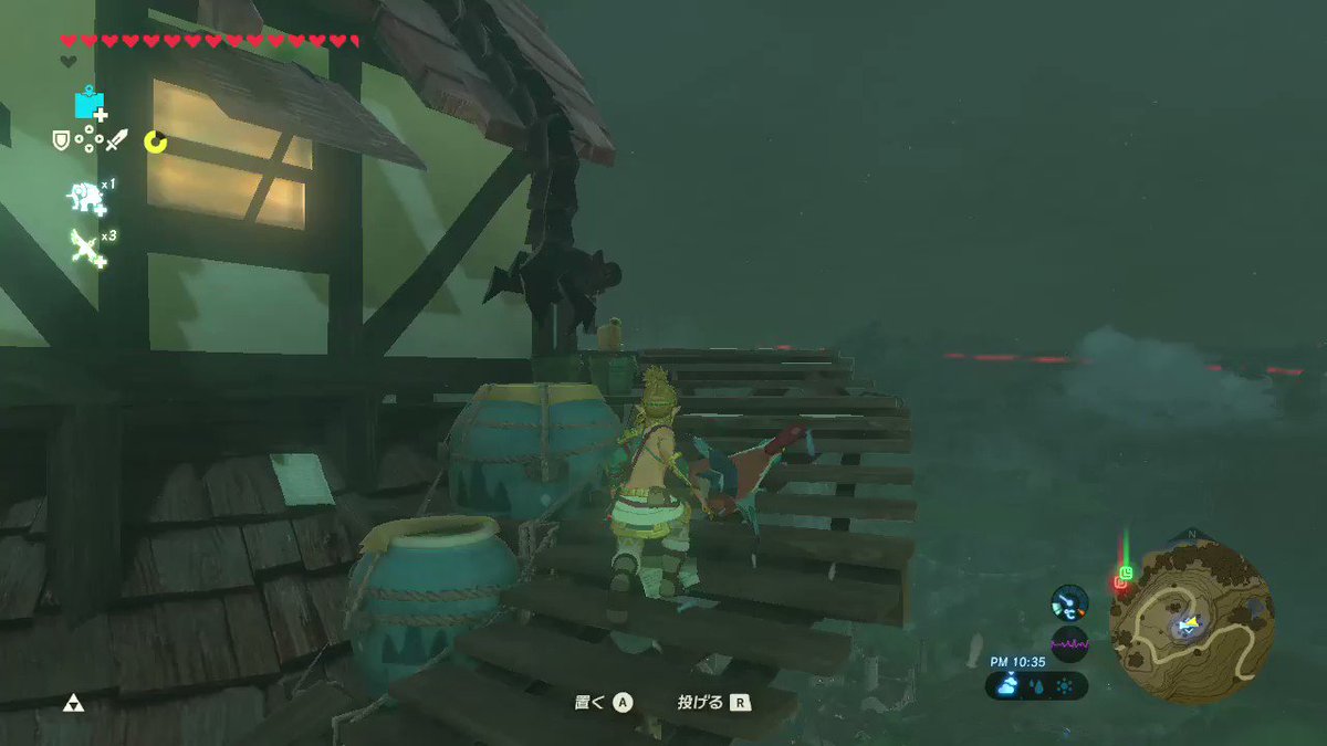 ゼルダの伝説 ブレス オブ ザ ワイルド で 腕に物体を刺す バグが一部で流行中 腕が岩や樽になった英傑が目撃される Automaton