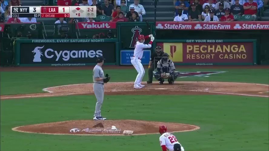 RT @snyyankees: It's a hat trick for Shohei Ohtani vs. Gerrit Cole
https://t.co/ONuEhJMBZs