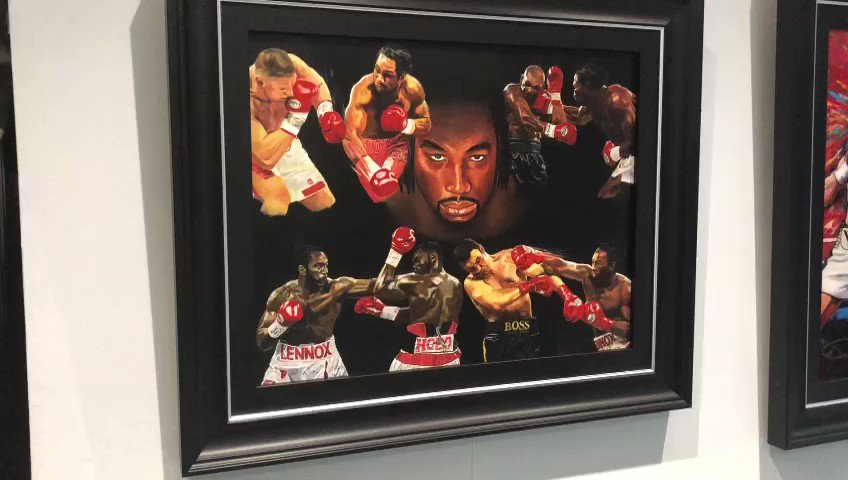 Hand Embellished Canvas Edition 

Happy Bday to the champ 
Lennox Lewis 