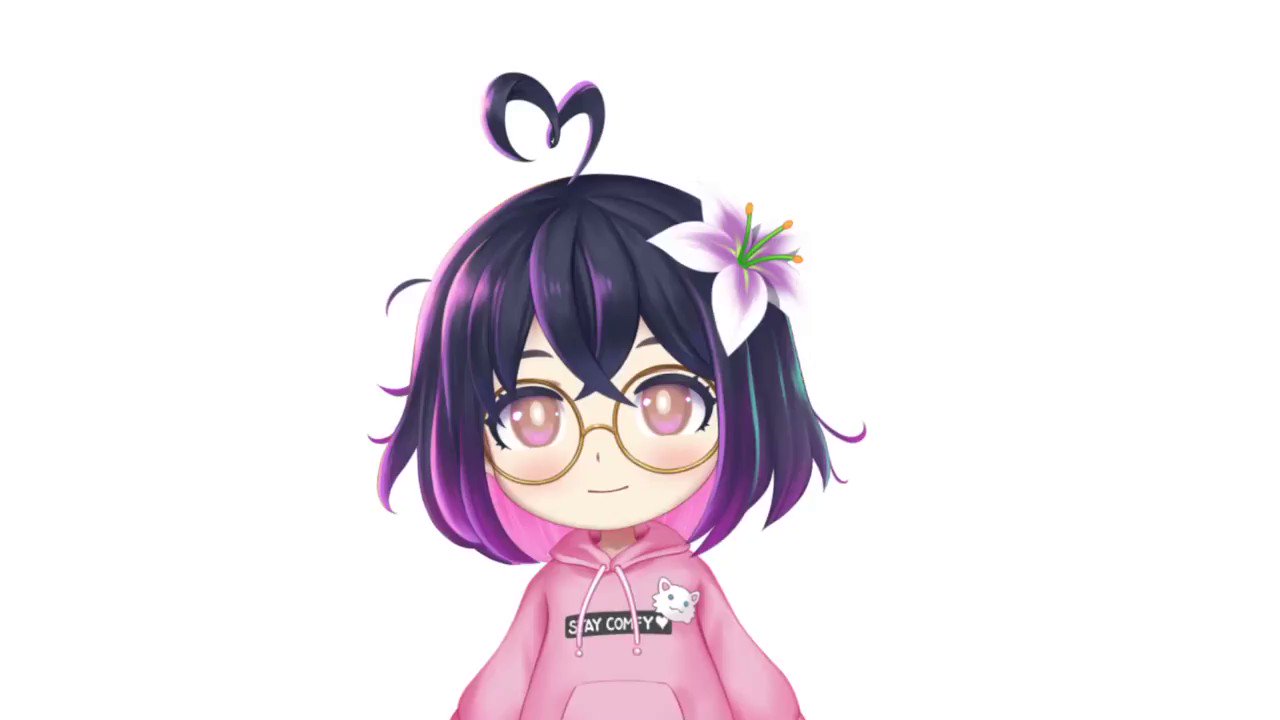 lily 🌸 on Twitter: “chibi vtuber lily has a sayu hoodie now🍃 rig: @sei