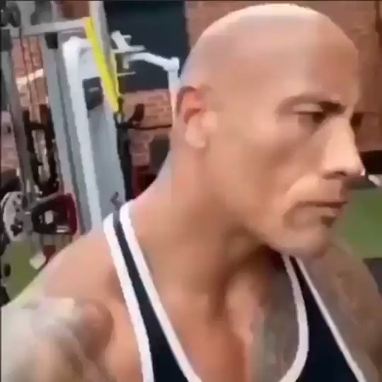 face bot. on X: the rock imitando emojis 🤨arqueando sobrancelha   / X