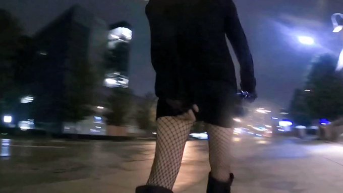 New public exposure sissy cross dresser video today at noon.  Will you be watching?  #sissy #sissywalk