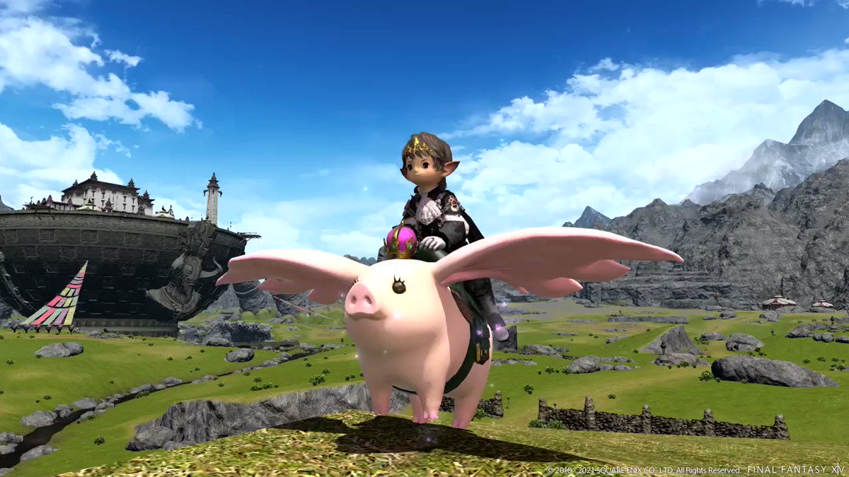 FF14  マウント　キングポークシー FF14】ローソンコラボのキングポークシーマウントの交換始まり