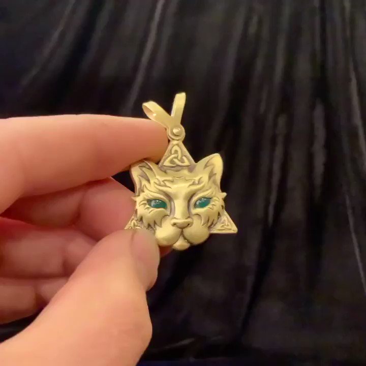 Today I have the pleasure of making one of my scaredy-cat pendants for a  special little girl. #scaredycat #pendant #jewellery #chasingandrepousse, By Jeff de Boer Sculpture