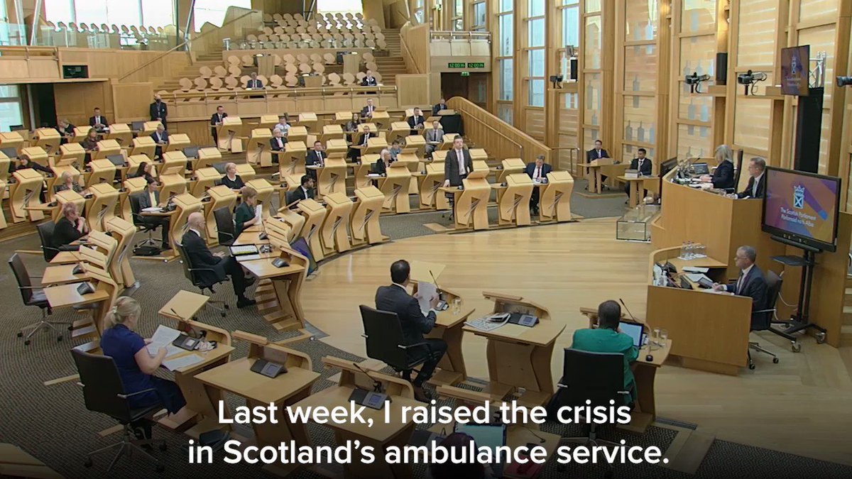 RT @mgoldenmsp: Powerful stuff from @Douglas4Moray on Scotland’s ambulance crisis. Please take a moment to watch.https://t.co/7e4MPpNzq1