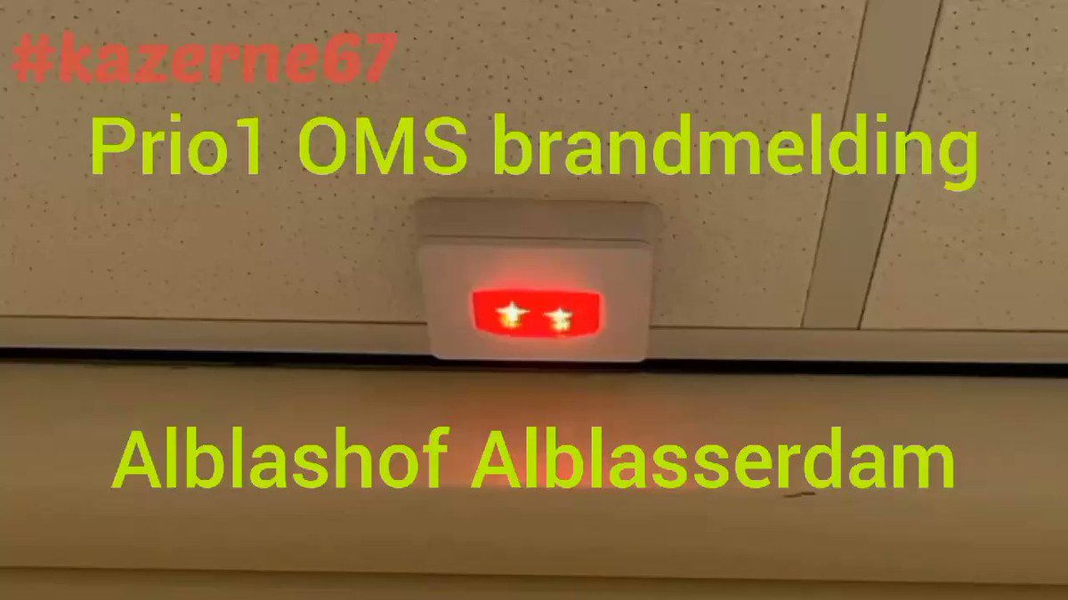 Melding brandweer De Alblashof Alblasserdam