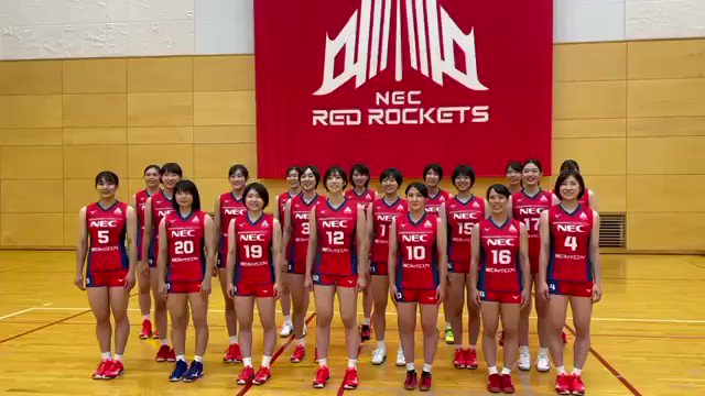 🏐撮影日の模様🚀 集合写真💫 #NECロケッツ #NECレッドロケッツ #赤