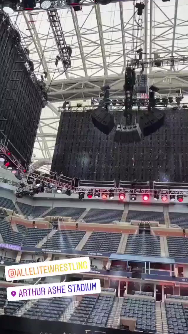 Video of Arthur Ashe Stadium ahead of AEW Dynamite