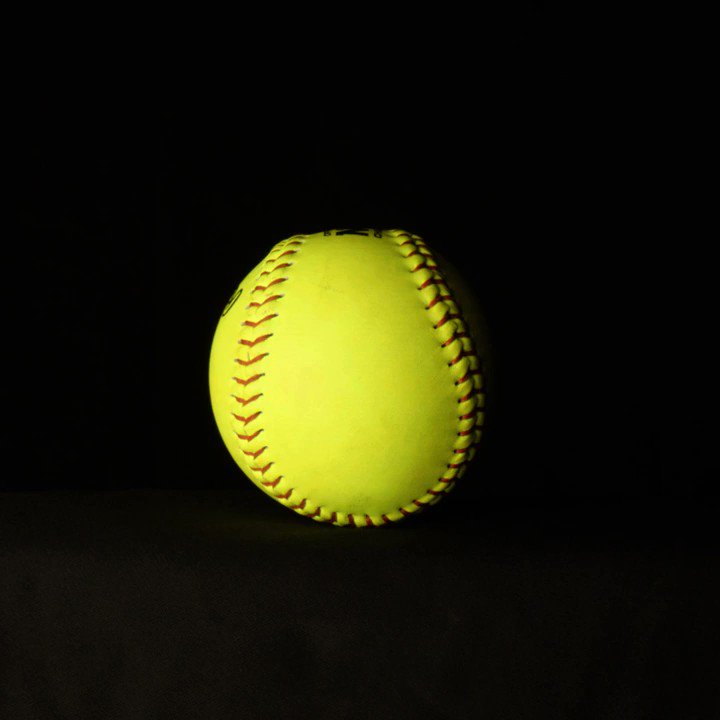 Softball Black Background