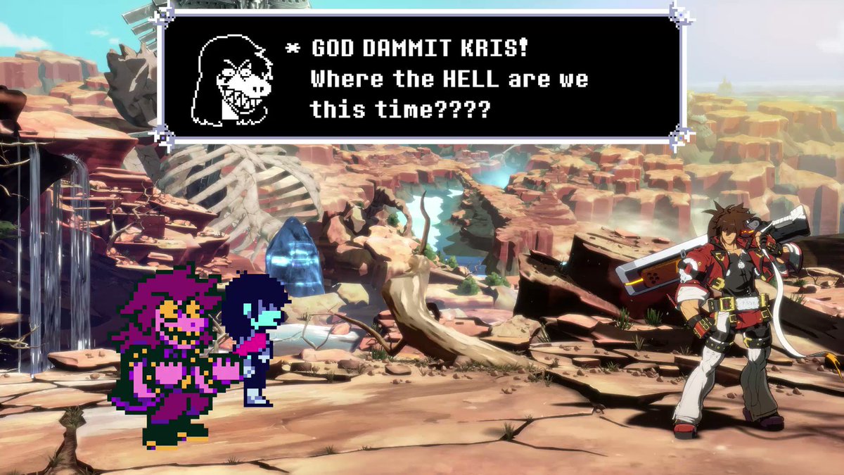RT @BritsStuff: Kris and Susie encounter a Guilty Gear... https://t.co/eUJfIAdi3U