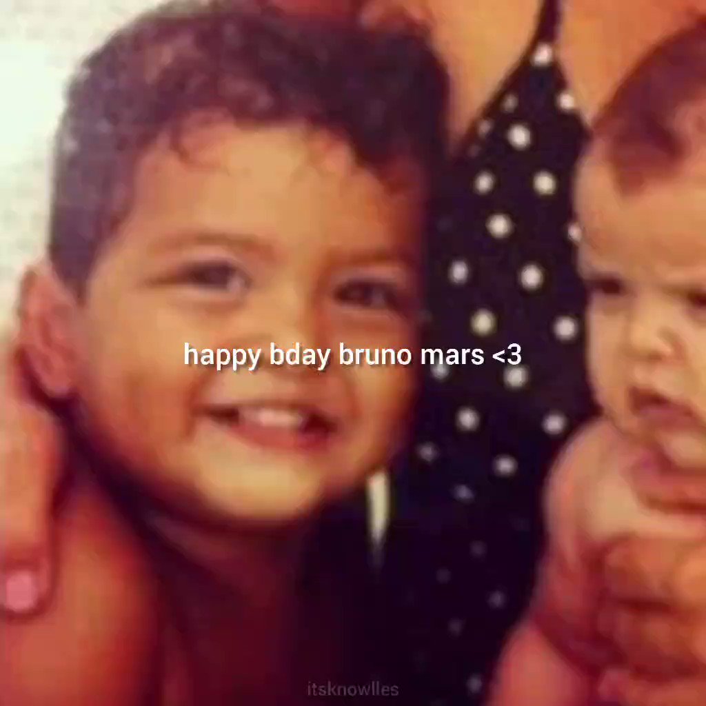 Happy bday bruno mars!!  