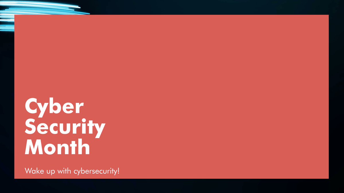 Cybersecurity month is here! 

During October, we will hold a number of morning webinars – "Wake up with cybersecurity"! Keep an eye on our channels to make sure you do not miss this! https://t.co/bZryGKgatA