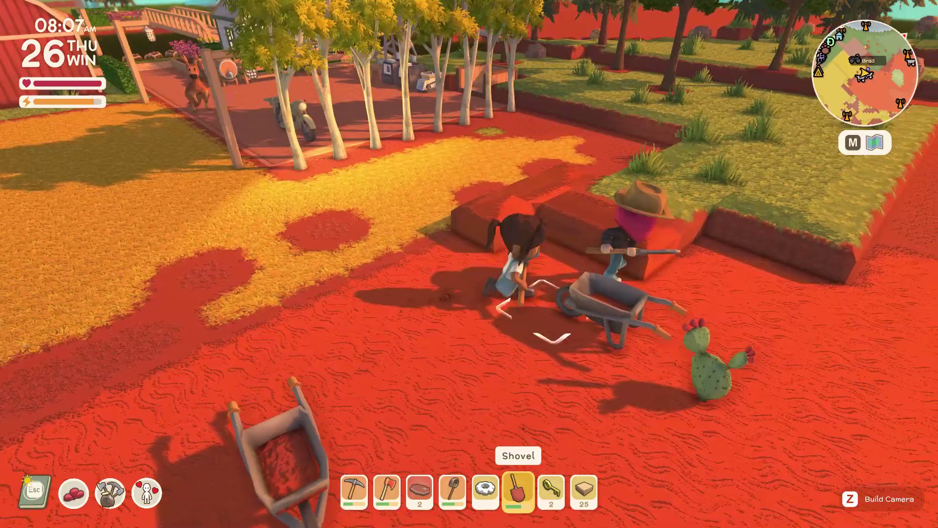 Dinkum Game James Bendon on Twitter "I added a wheelbarrow to move dirt and other items