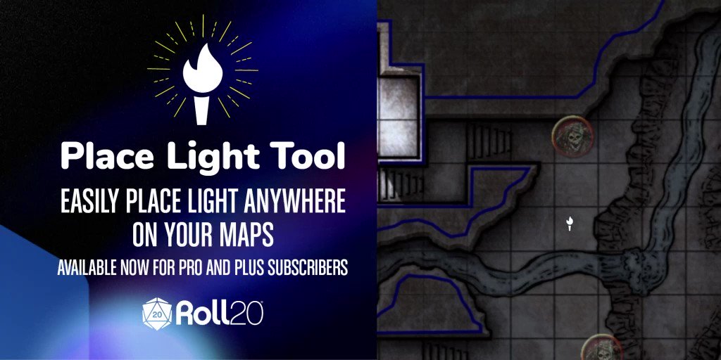 lærred Gætte Skinne Roll20 on Twitter: "With the all-new Place Light tool, dropping light  sources to the virtual tabletop is easier than ever before. Less prep, more  play! Learn more about Dynamic Lighting and subscribe
