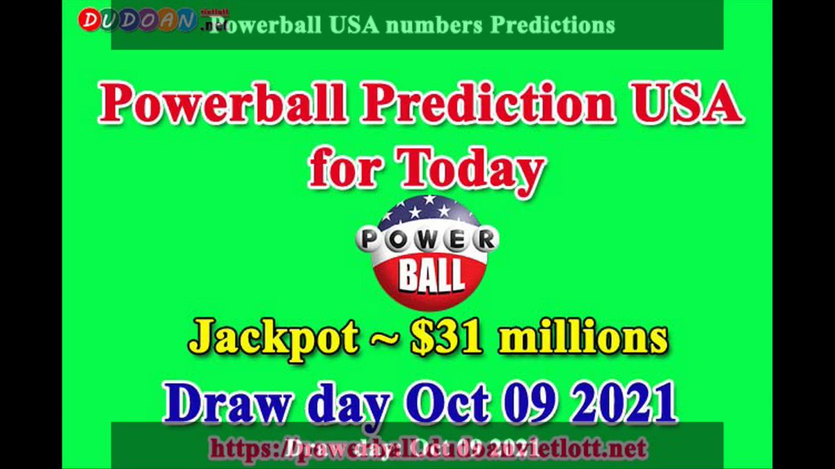 How to get Powerball USA numbers predictions on Saturday 09-10-2021? Jackpot ~ $31 millions -> https://t.co/ndSMCLE1mp https://t.co/KBD4UFlPl0