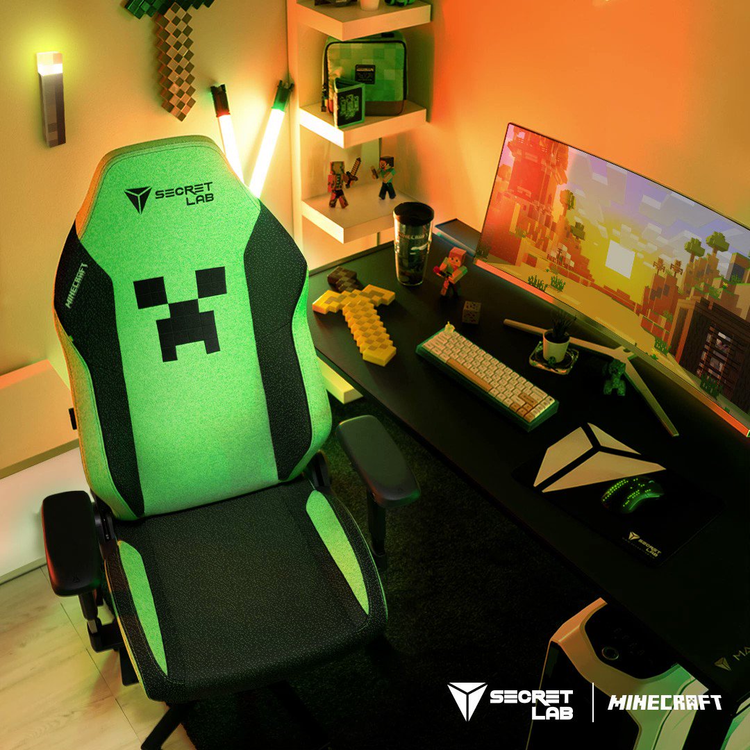 Secretlab Complete Your Setup With The Secretlab Titan Evo 22 Minecraft Edition The Final Block In Your Dream Battlestation T Co Arto0ypbyz Minecraft Minecraft Secretlabxminecraft Minecraftlive T Co 3hm6isscrv