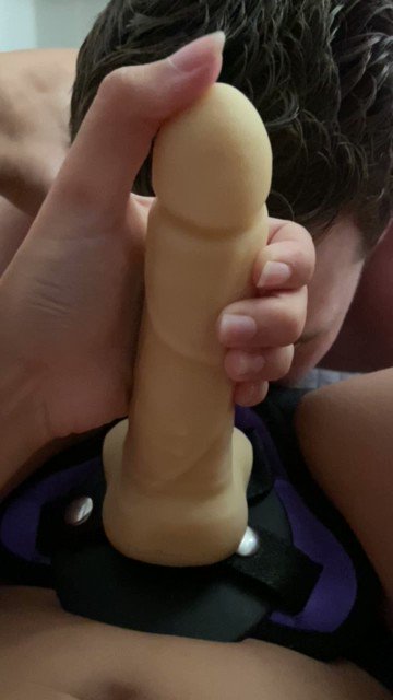 He’s such a good, cute little adorable  subby 🥵 shaking his booty in desperation, begging for this pegging