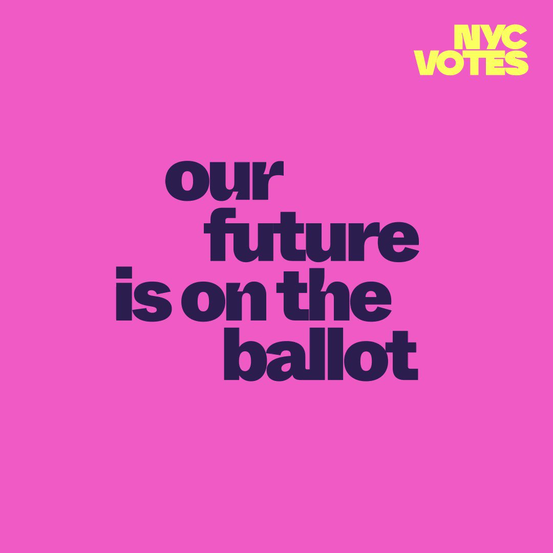 Your vote decides our future mayor, voting policy, justice system, and much more. So make it count!
Make your voice heard in NYC’s upcoming general election by voting early from Oct. 23-31 or on Election Day - Nov. 2
https://t.co/7rrE19AAYP
#OurFutureIsOnTheBallot #WhyNYCVotes https://t.co/X7WusSy5C0