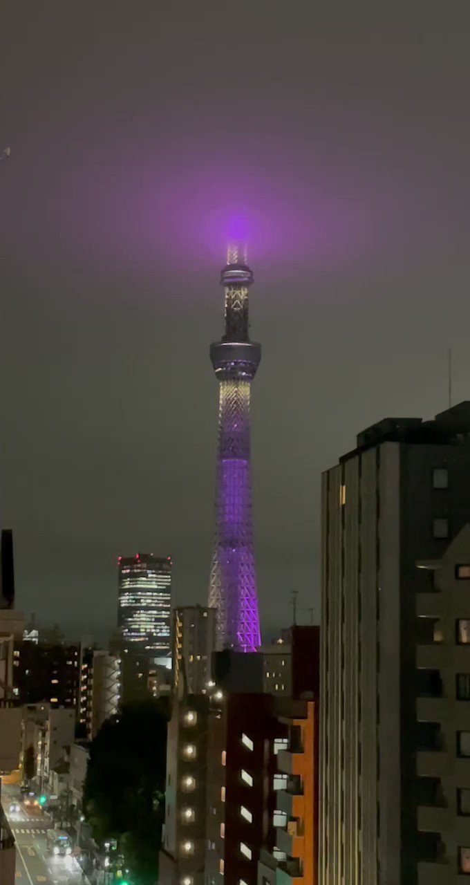 Yoo 低浮上中 スカイツリーがボラへだよ ジミンちゃんお誕生日おめでとうー 前夜祭 Happyjiminday Jiminday Tokyoskytree T Co Ibnk4nrml0 Twitter