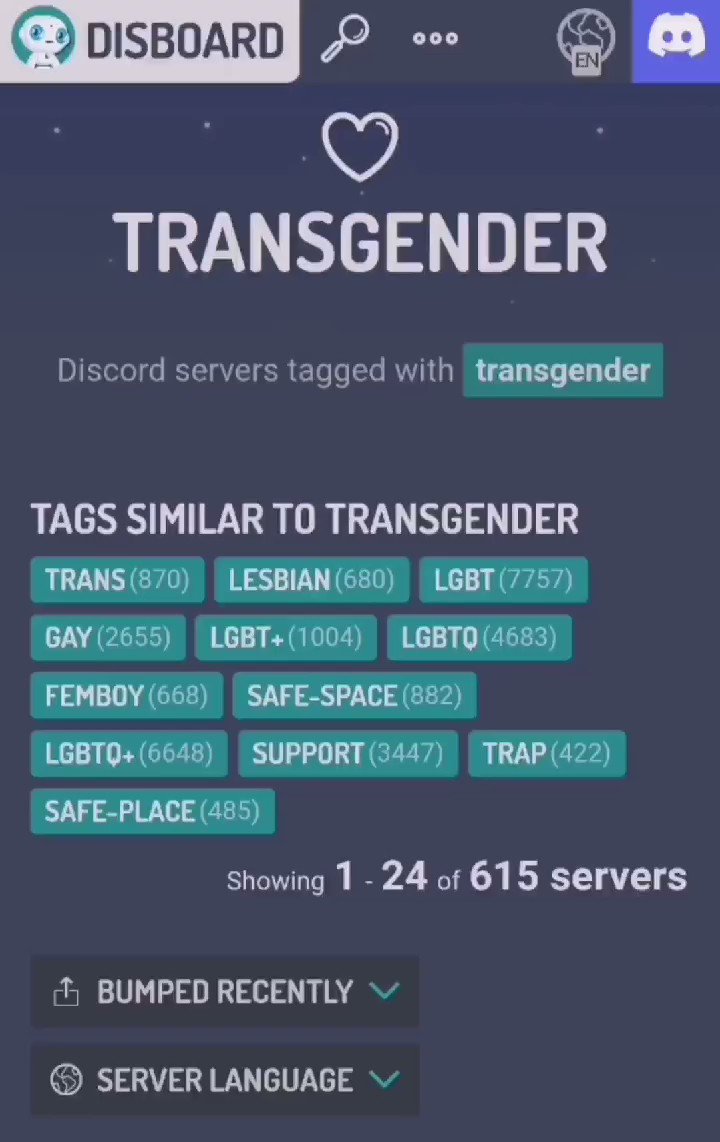 Discord servers tagged with lgbt