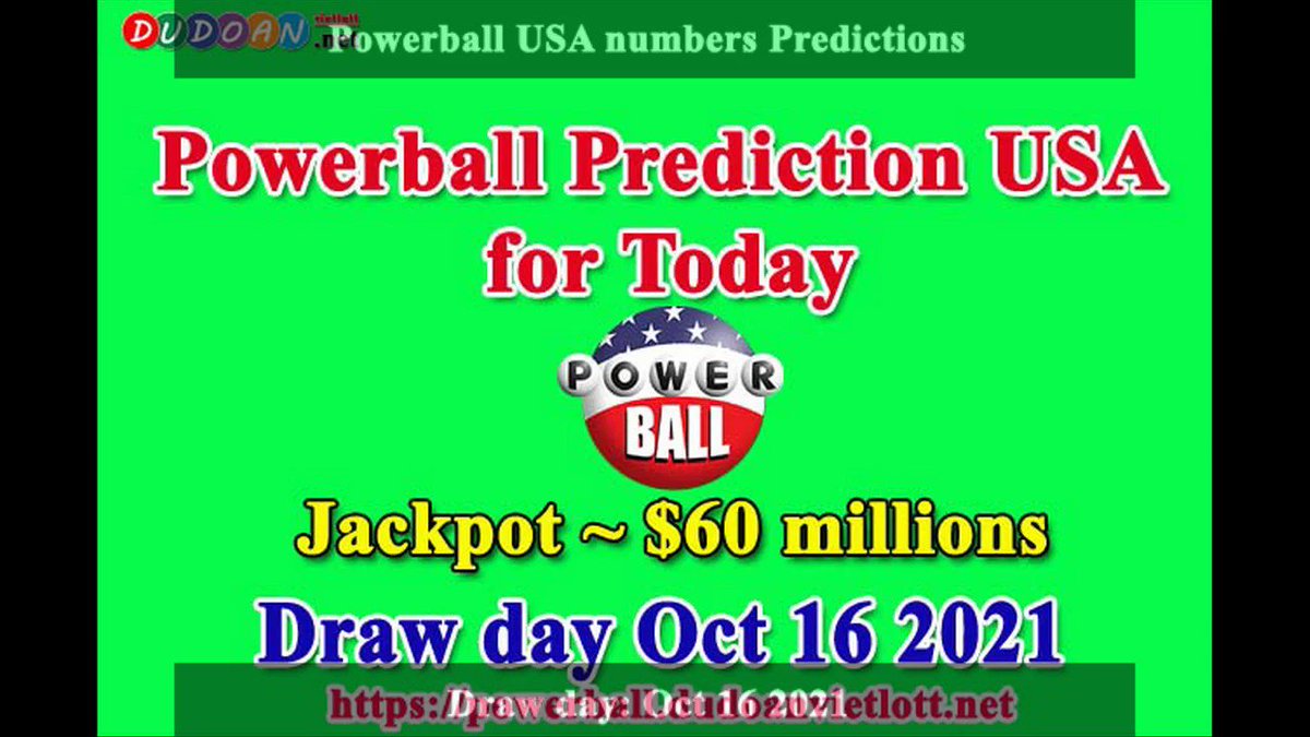 How to get Powerball USA numbers predictions on Saturday 16-10-2021? Jackpot ~ $60 millions -> https://t.co/1Fx3yMC9nZ https://t.co/LQFt0MN8SJ