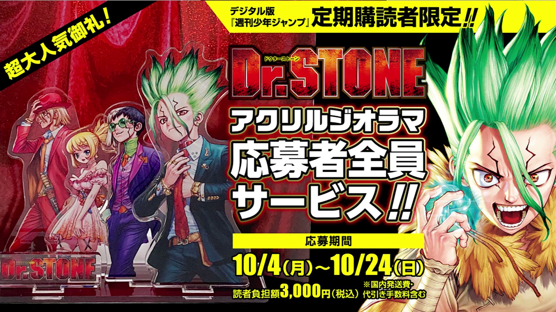 激安特価 ジャンプショップ アクリルプラーク Dr.STONE アクリル