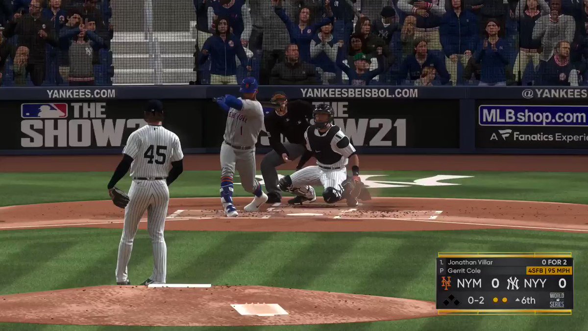 #PS5Share, #MLBTheShow21 Gerrit Cole pitches a shutout through 6 innings in game 6 of the World Series https://t.co/97B8GEirHi