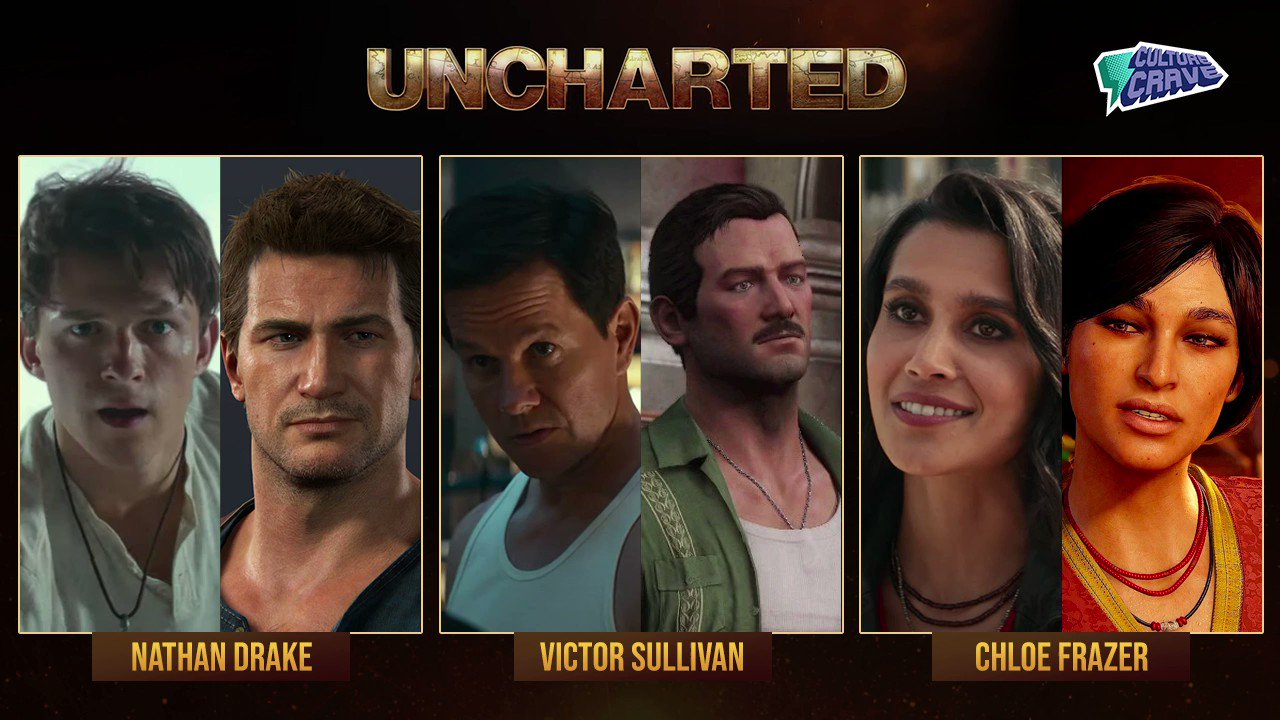 Uncharted/Netflix Comparison! #movies #movie #videogames #unchartedmov
