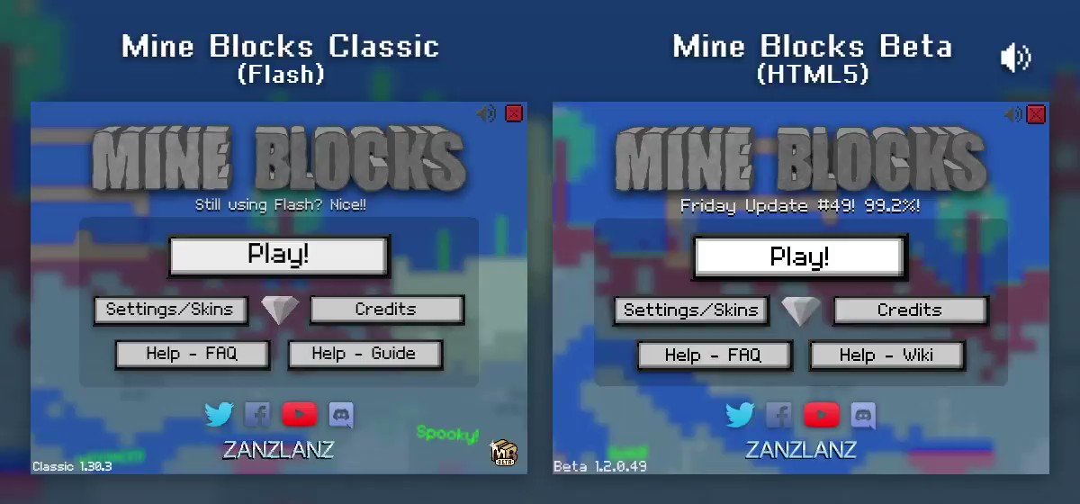 Mine Blocks on X: Same video but horizontal for you big screen