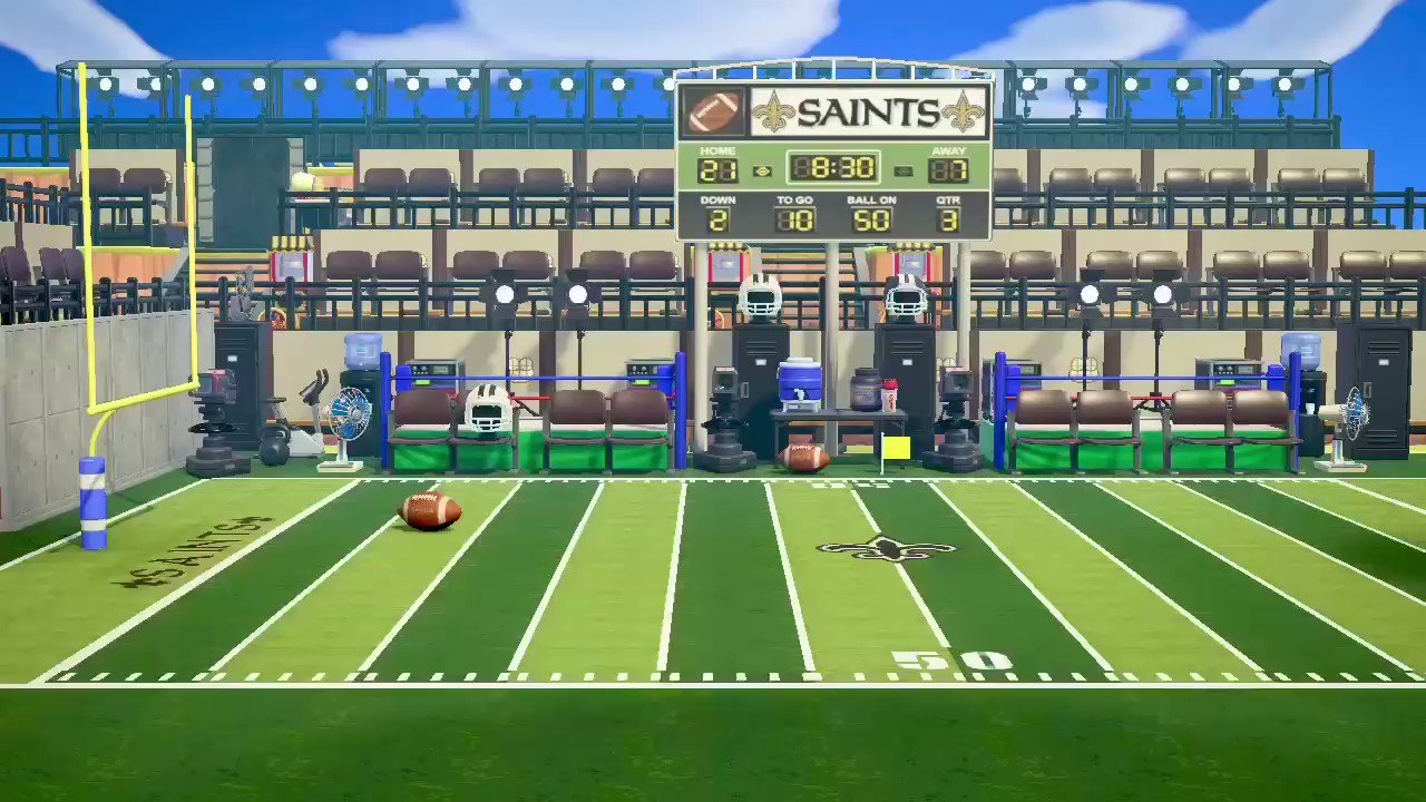 Mlaw Haven T Been Able To Go To Any Saints Games In Person This Season So I M Living Vicariously Through My Acnh Recreation Thanks For Coming To Play Acnhnoratastic Whodat