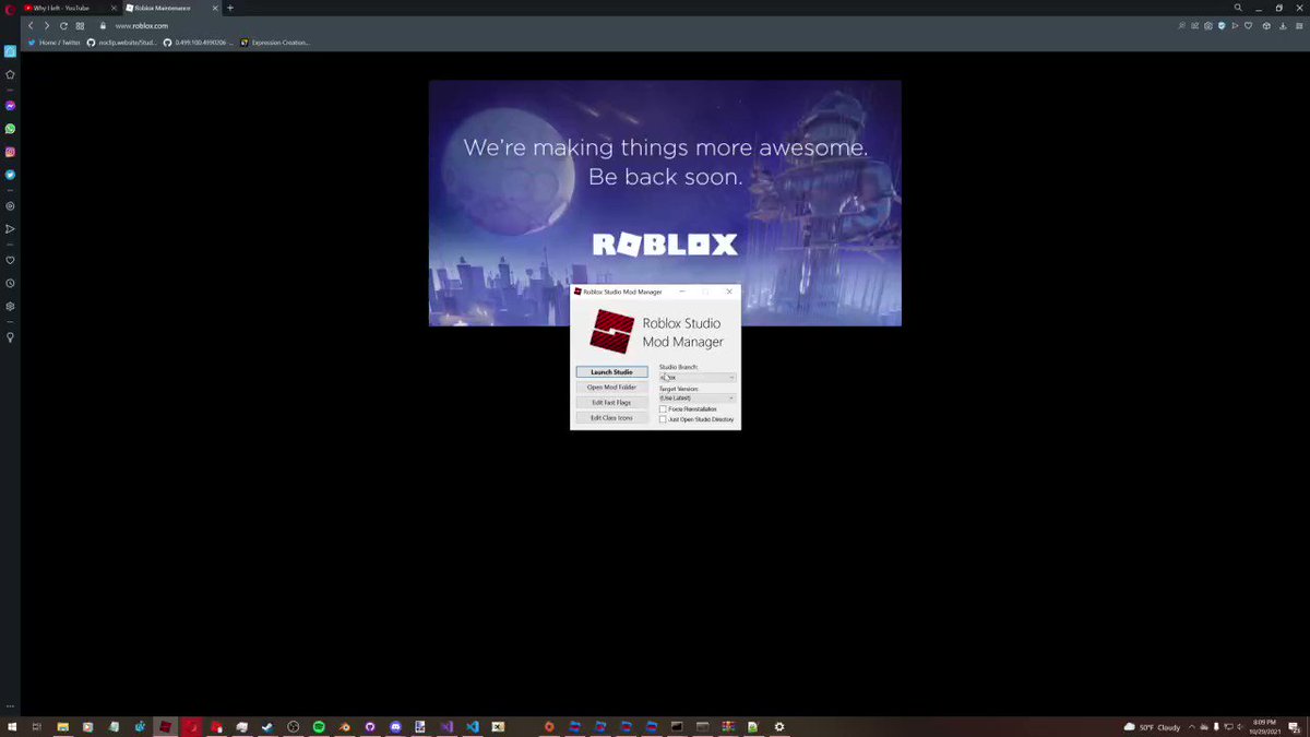 Stalls on login screen · Issue #11 · MaximumADHD/Roblox-Studio-Mod-Manager  · GitHub