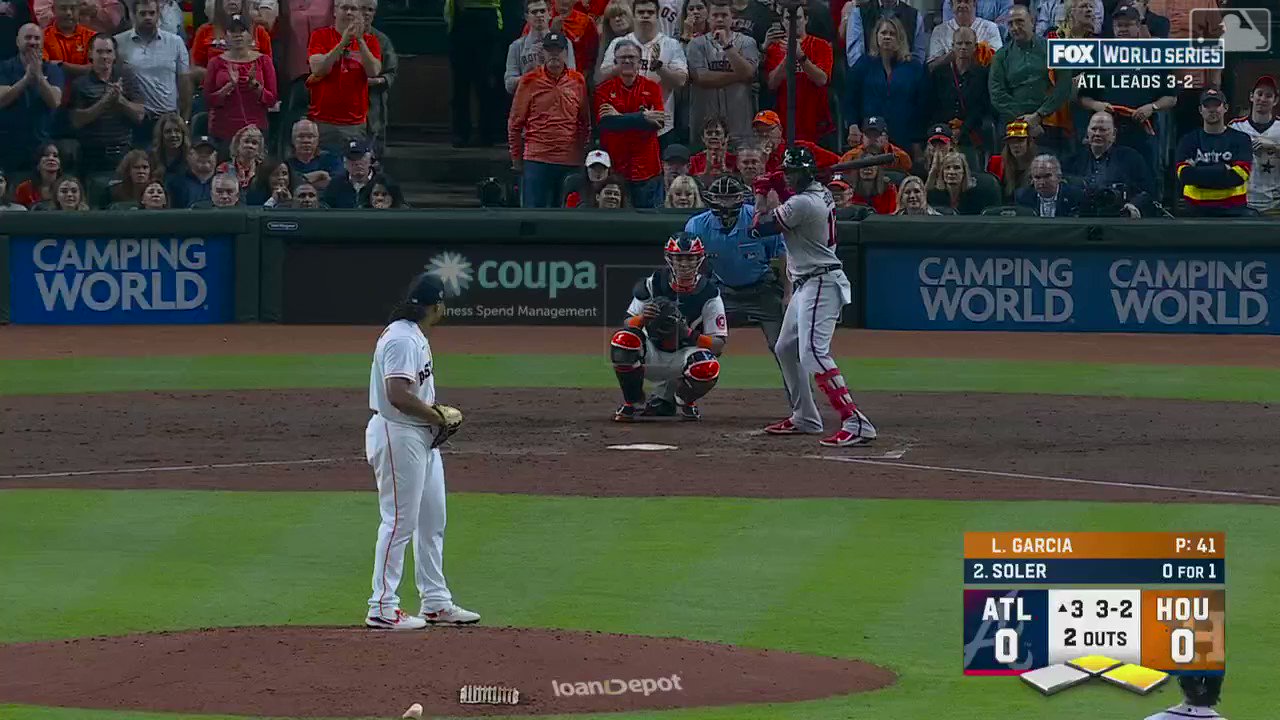 SportsCenter on X: JORGE SOLER SENDS IT 🚀 Braves go up 3-0 in Game 6 of  the #WorldSeries (via @MLB)  / X