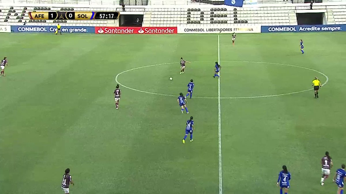 ⚽✌️ Segundo gol da @guerreirasgrena ! Raquel recebeu lançamento longo pela direita e tocou para Carol ampliar a vantagem das Guerreiras Grenás.

🏆 CONMEBOL #LibertadoresFEM