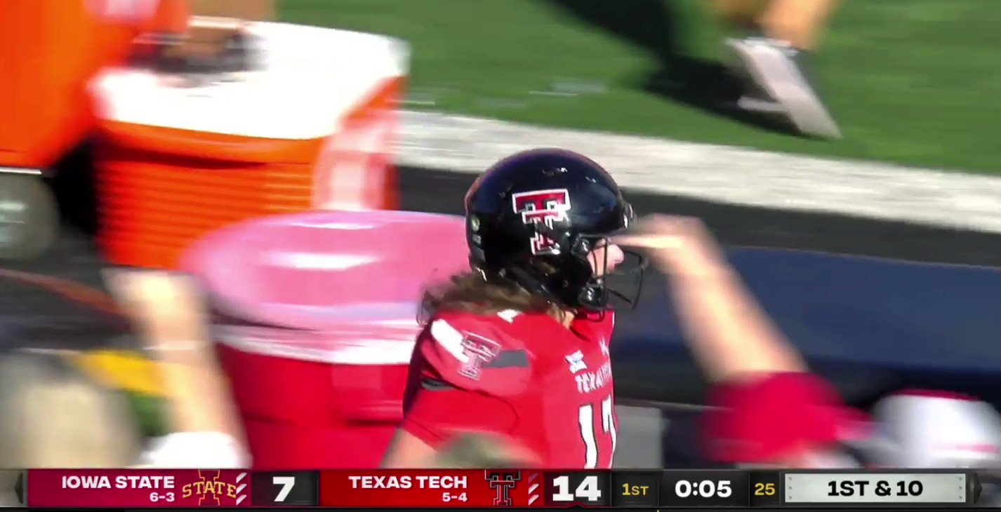 Max Olson on Twitter "Texas Tech celebrating with this pumpjack on the