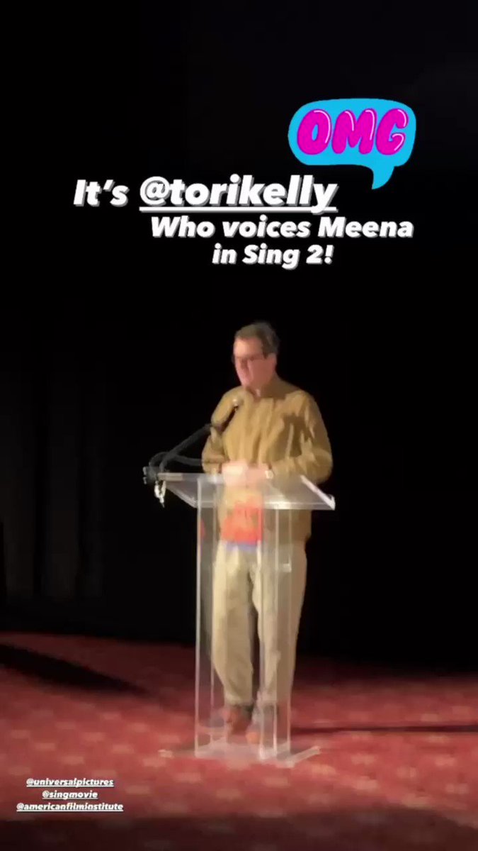 RT @thekellyroom: Tori Kelly speaking at the Sing 2 World Premiere at the AFI Fest

disway80 via Instagram Stories https://t.co/IVcHkiKl0N
